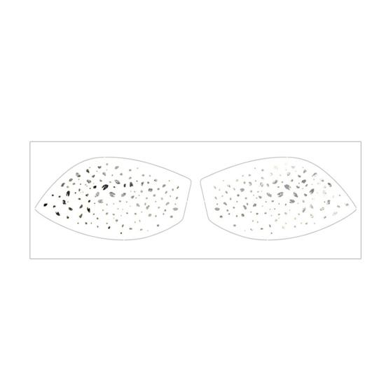 Metallic Eye Tattoo Stickers, Waterproof Temporary Freckle Decals, Sparkling Foil Eye Makeup for Festival Party, Glitter Face Art