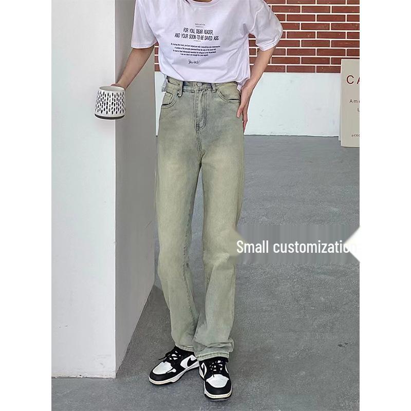 High-Waisted Distressed Wide-Leg Jeans for Petite Women, XS - Floor-Length, Makes You Look Taller