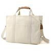 Borsa Mamma in Tela Multi-scomparto: Grande Capacità, Portatile, Opzioni a Spalla e a Tracolla per Essenziali per Mamma e Bambino.