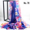 Women's Chiffon Scarf - Lightweight, Printed Sun Protection for Spring, Summer, Fall - Versatile Beach Shawl