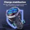 150W Mehrfachanschluss-Autoladegerät 5/6 Anschlüsse, 4 USB + Dual PD, Blaue oder Farbige Hintergrundbeleuchtung Spannungsanzeige für 12–32V Fahrzeuge