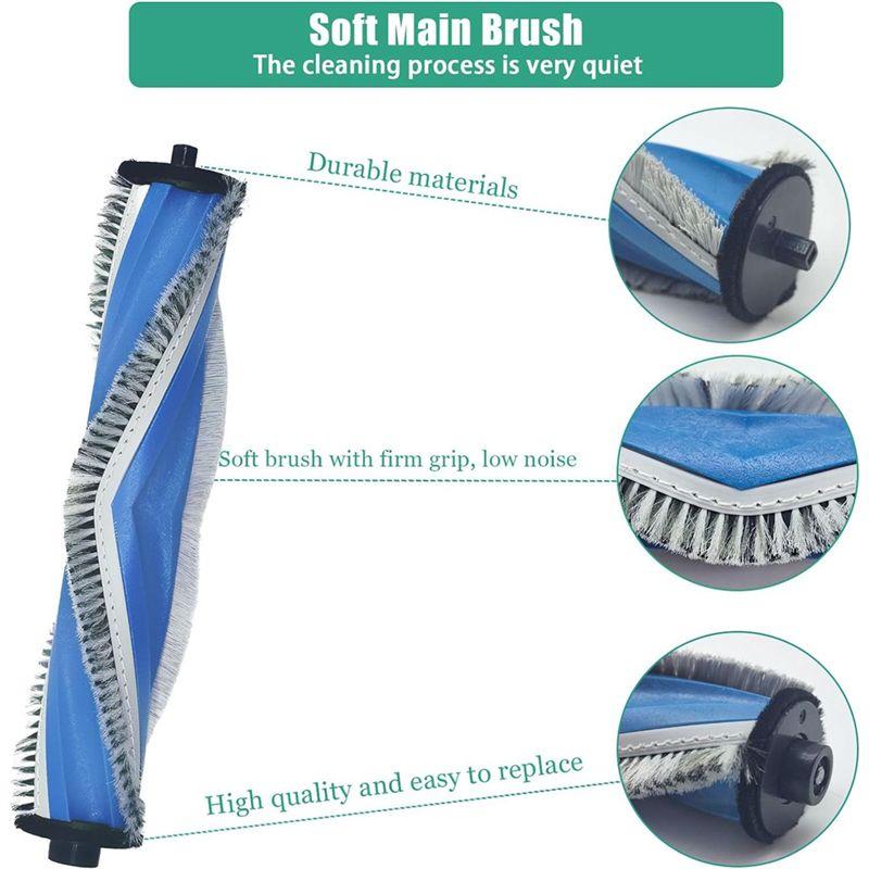 ABUL-For ECOVACS DEEBOT T30 Pro Omni / T30 Omni Main Side Brush Hepa Filter Mop Cloth Dust Bags Accessories