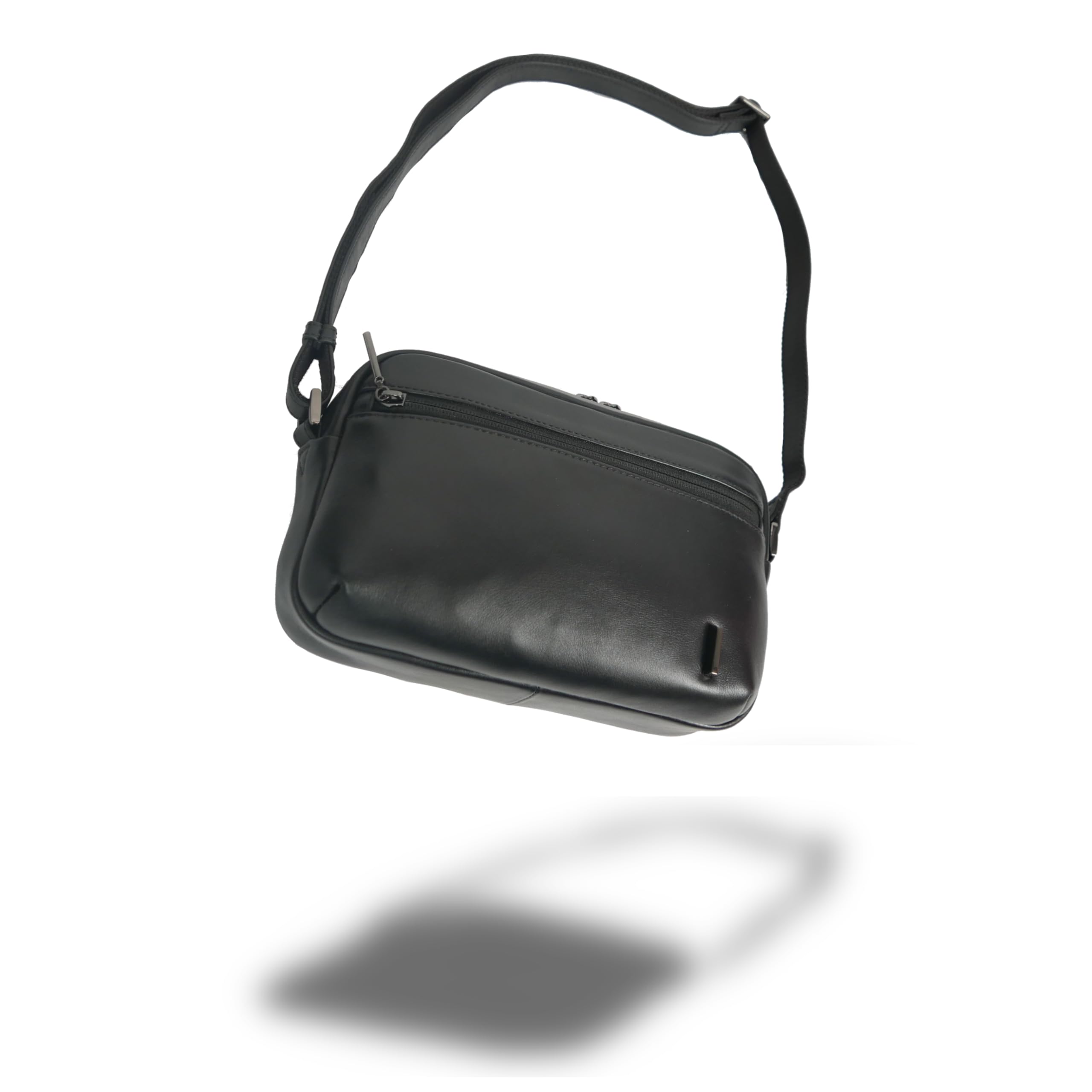 

Міні плечова водонепроникна справжня сумка кросбоді для смартфона мобільного чорна CSA City плечова сумка [T S O G] сумка, шкіра, плечова, чоловіча, жіноча, чорний