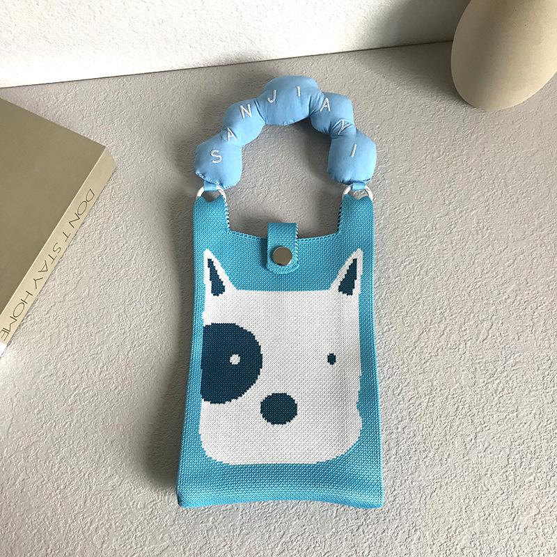 

Очаровательный вязаный мини-телефон и кошелек для монет: Компактная, портативная, универсальная сумка для женщин