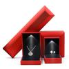 Luxury Bracelet Box Square Wedding Pendant Ring Case Jewelry Gift Box with LED Light for Proposal Engagement Wedding