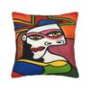 Picasso Funky Art Lady Hat Square Pillow Case Cushion Covers Custom Zippered Decorative Pillowcase For Sofa 40*40Cm
