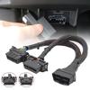 OBDII Extension Splitter Cord Adapter for Car Diagnostic Scanner OBD2 Splitter Cable 1 Male to 2 Female Extension Cable