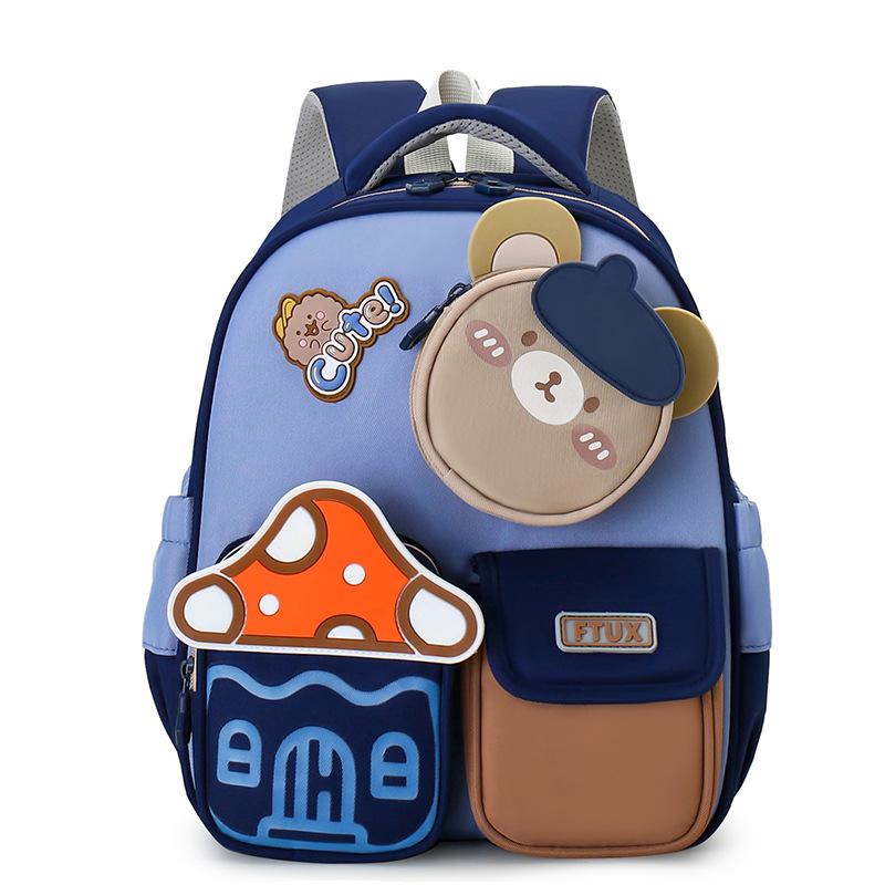 Children's schoolbag boy kindergarten bear large, medium and small class baby 3-6 years old cute rabbit girl backpack