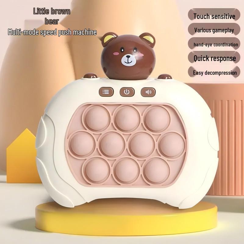 Internet Celebrity Push-Button Rhythm Game: Children's Educational Whack-a-Mole Logic Toy