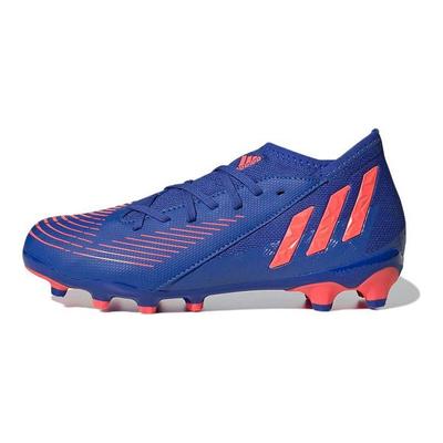 Predator Edge.3 MG Stoßdämpfende Strapazierfähige Niedrig geschnittene Fußballschuhe Kinderfußballschuhe Blau GZ2894
