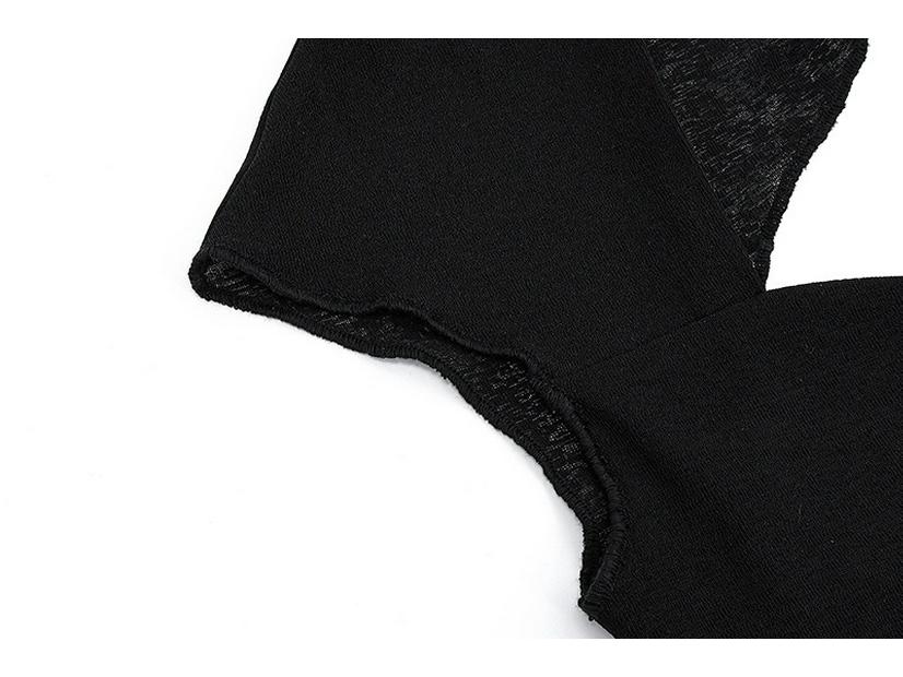 2024 Summer Women's Sexy V-Neck Backless Solid Slim Fit Short-Sleeve T-Shirt