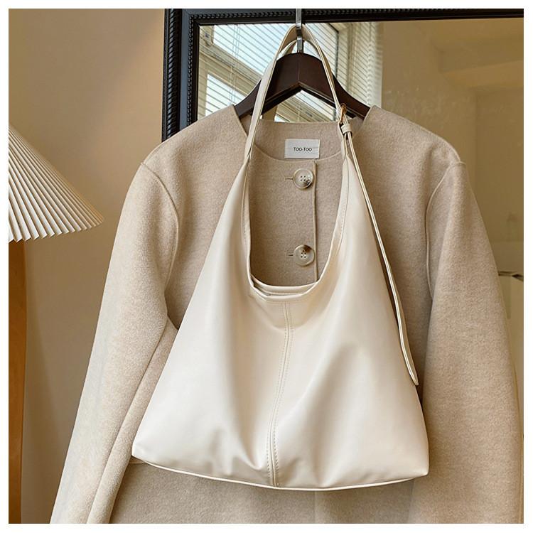 Pu Large Capacity Tote Bag For Women With Zipper Closure And Casual Street Style