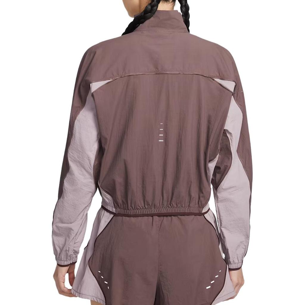 Nike Color Block Logo Reißverschluss Stehkragen Locker Langarm Laufjacke Damenjacken IM9481-502