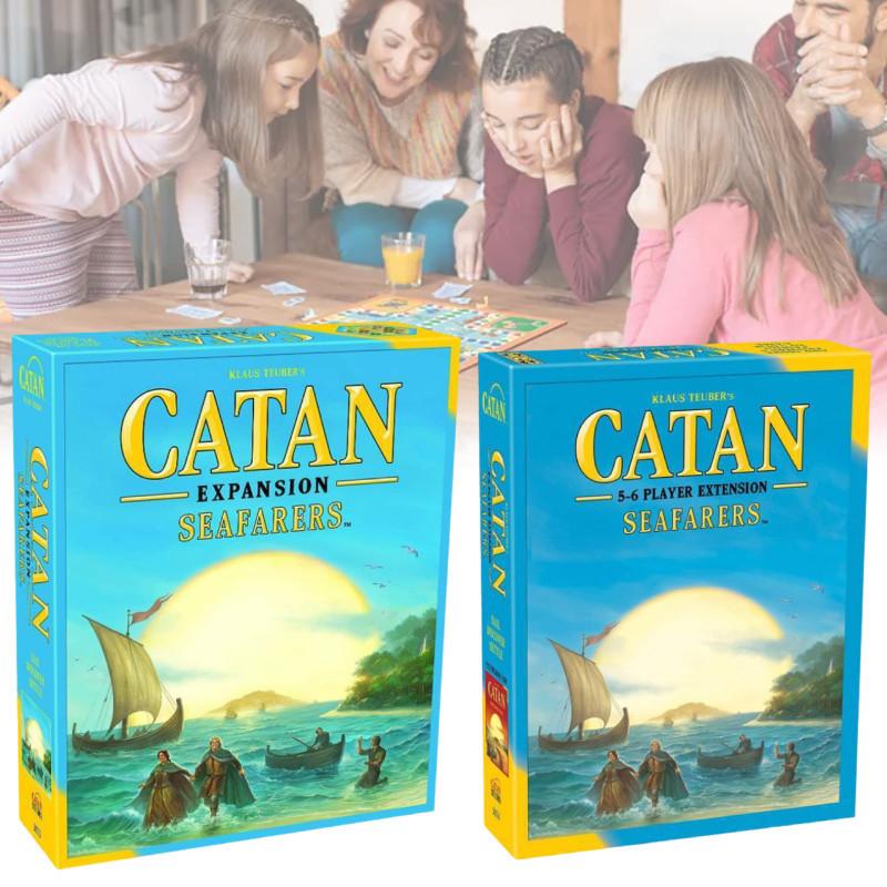 Engaging English Edition Catan Island Board Game 5th Edition 5-6 Player Expansion Party Cards