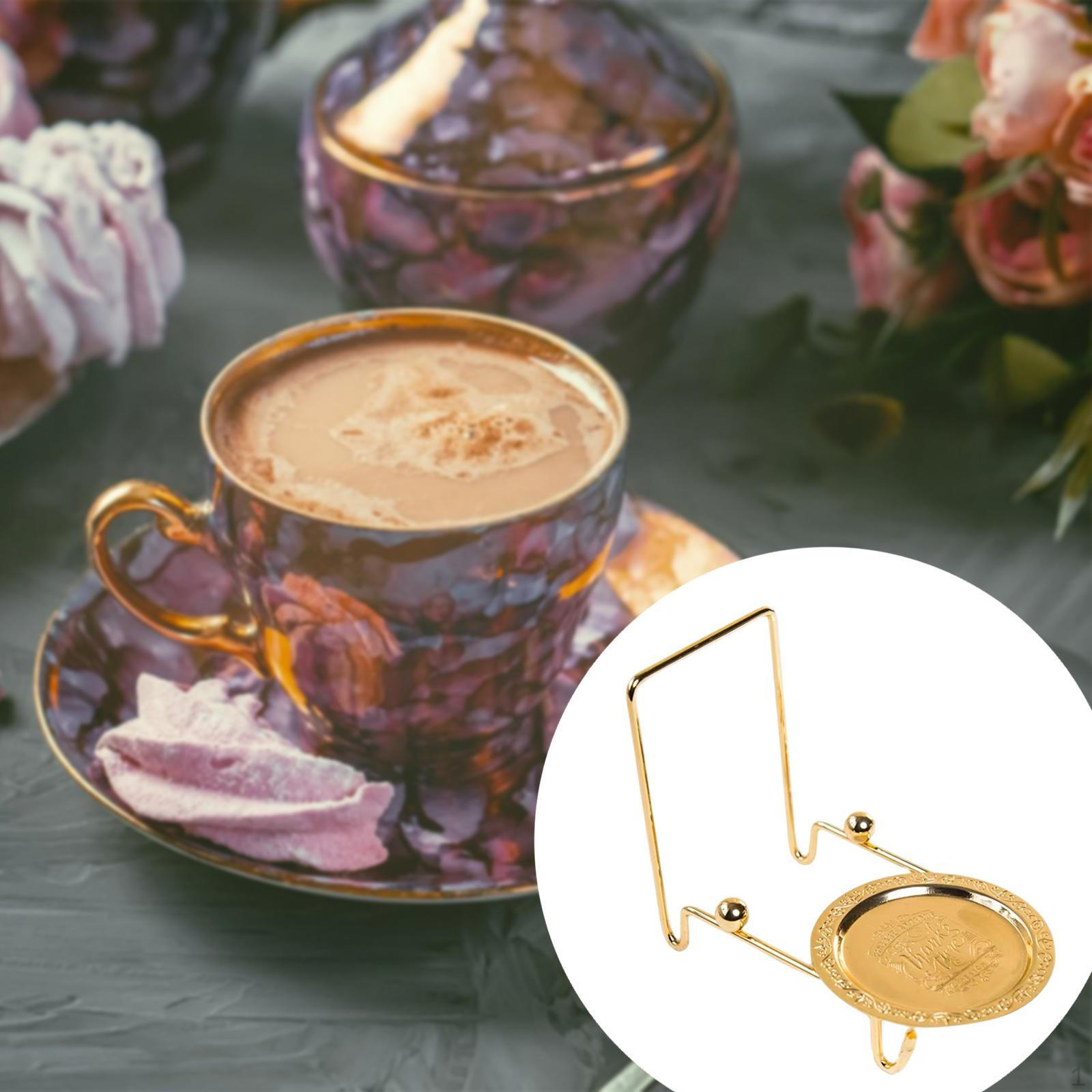 

Подставка для чашек и блюдец, подставка для кофе, бытовые украшения, держатель для полки для кружек золотой