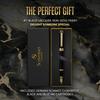Scriveiner Luxury Fountain Pen Stunning Black Lacquer 24K Gold Finis - Pen,