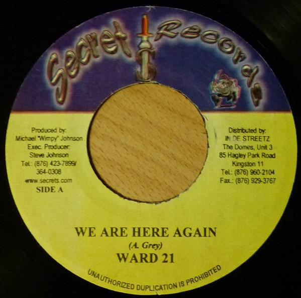 7inch Record WARD 21 / MONEY GOD - We Are Here Again / Belvedere NONE Secret Records Jamaica Reggae, Ska & Dub Used