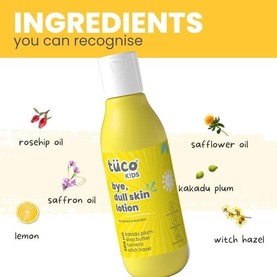 Tuco® Kids Body Wash/Shower Gel, Dull Skin Lotion Combo | Gently Cleanse, Soothe, and Nourish | Ages 2-5, 5-10, 10-15| 500 ml (Pack of 2)