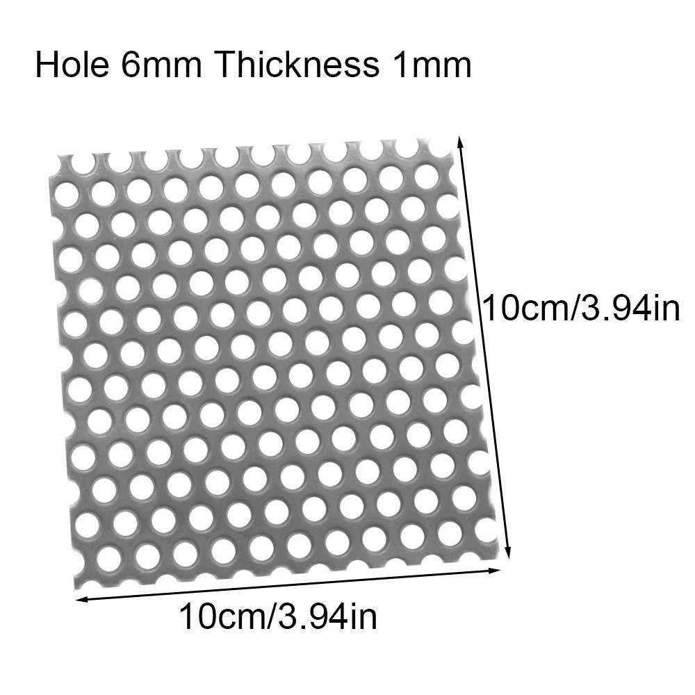 Square/round Perforated Mesh Filter Screen Thicken Bathroom Drain Cover  Kitchen Shower Drain Parts