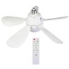 E Screw Five-Leaf Silent Fan Light for Living, Dining, and Bedroom