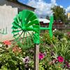 Waterproof Outdoor Wind Vane Decor 3D Printed Rotating Wind Wheel  Holiday Patio