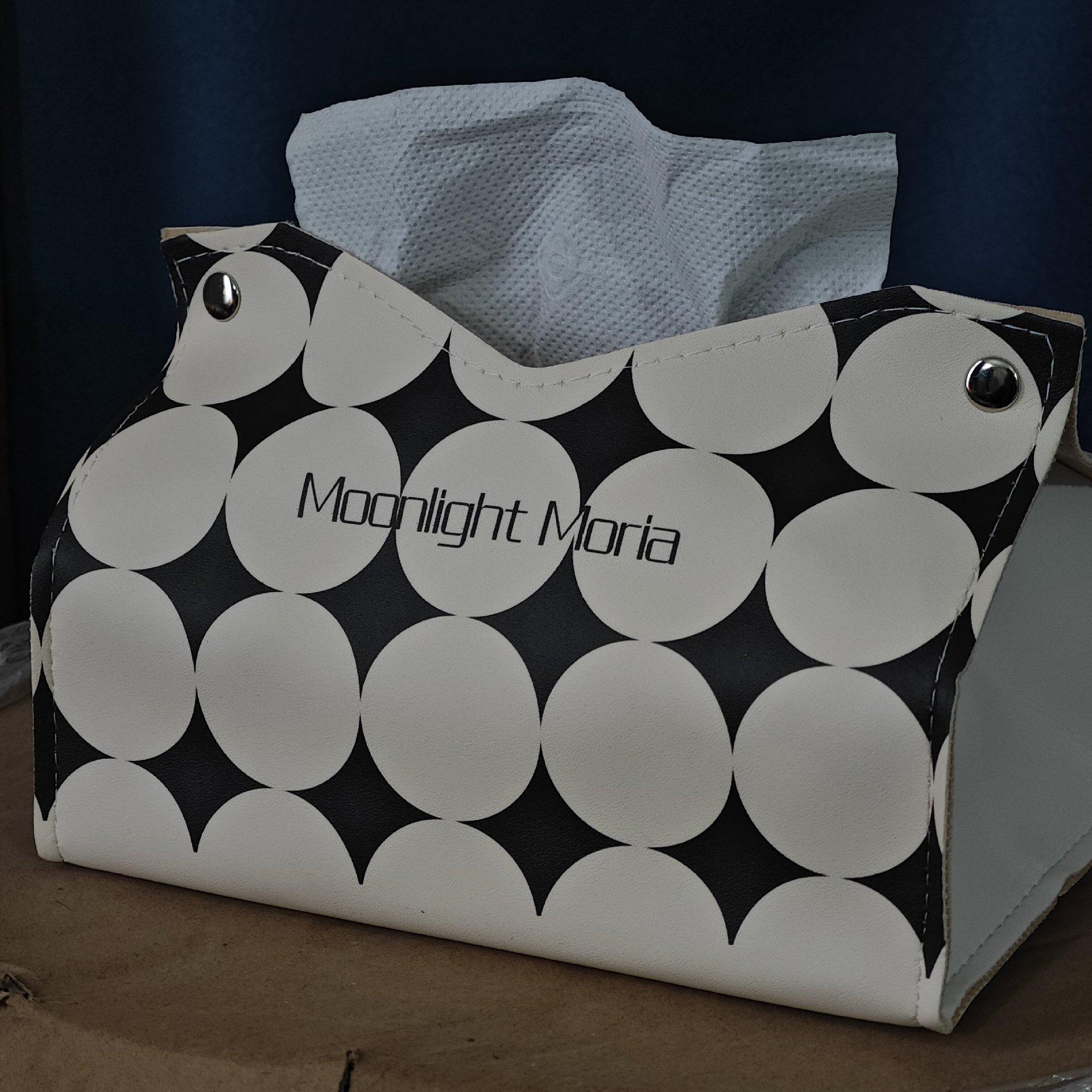 

Luxury Cartoon-Style Black Tissue Box for Home Living Room