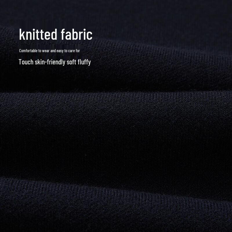 HLA Men's Round Neck Long Sleeve Knit Sweater