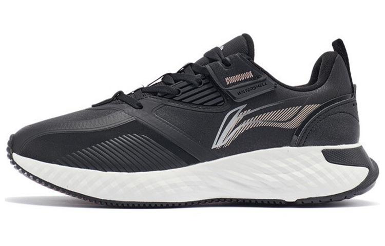 Li Ning Cloud Shield Амортизация Отскок Низкие Кроссовки для бега Женские Черные AGLR234-4 35.5