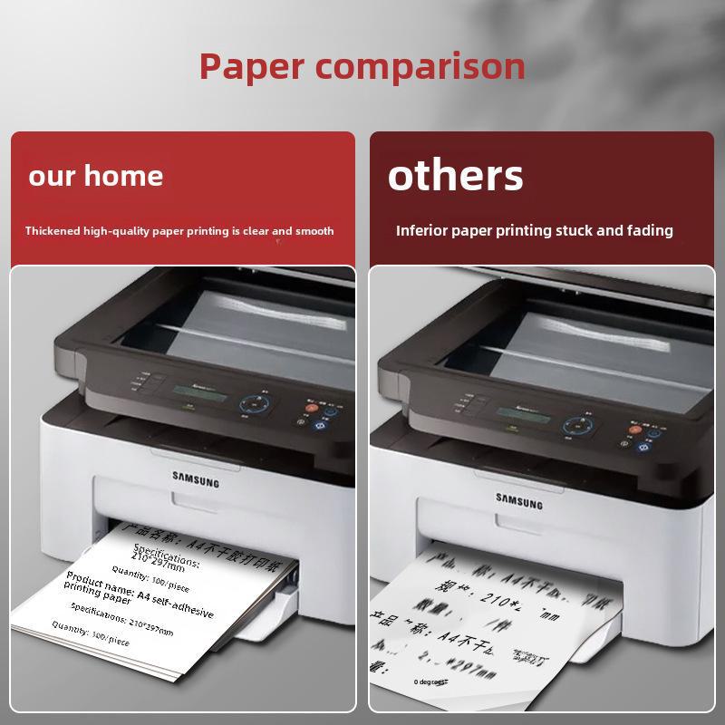 100 Self-Adhesive A4 Glossy Label Sheets for Laser Printers