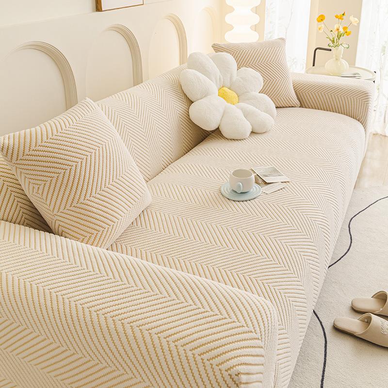 

Чехол для дивана из плотного жаккарда, эластичные регулируемые чехлы для диванов, эластичный чехол для сиденья дивана для гостиной, нескользящие чехлы для диванов 1-seater 145-185cm