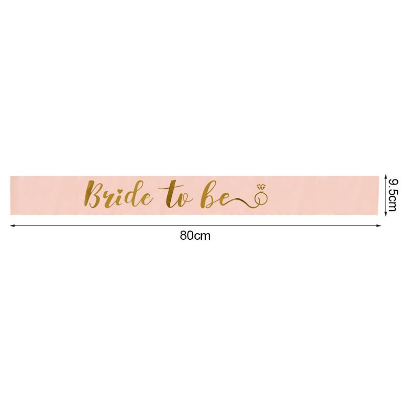 1Set Bride To Be Team Bride Satin Sash for Wedding Engagement Bridal Shower Decorations Bachelorette Party Hen Night Supplies