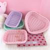 Love Heart Shape Basket Desktop Sweet Color Basket Photo Props For Home Storage Decoration Basket Nordic Storage Fruit Basket