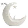 Mini Ramadan Moon Light Ramadan Decoration Soft Glow Battery Powered Eid Ramadan Candle Light Nightstand Decor