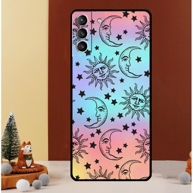 Sun Moons Star Astrological Celestial Case For Samsung Galaxy S23 Ultra S24 S22 Note 20 Ultra 10 Plus S8 S9 S10 S20 S21 FE Cover