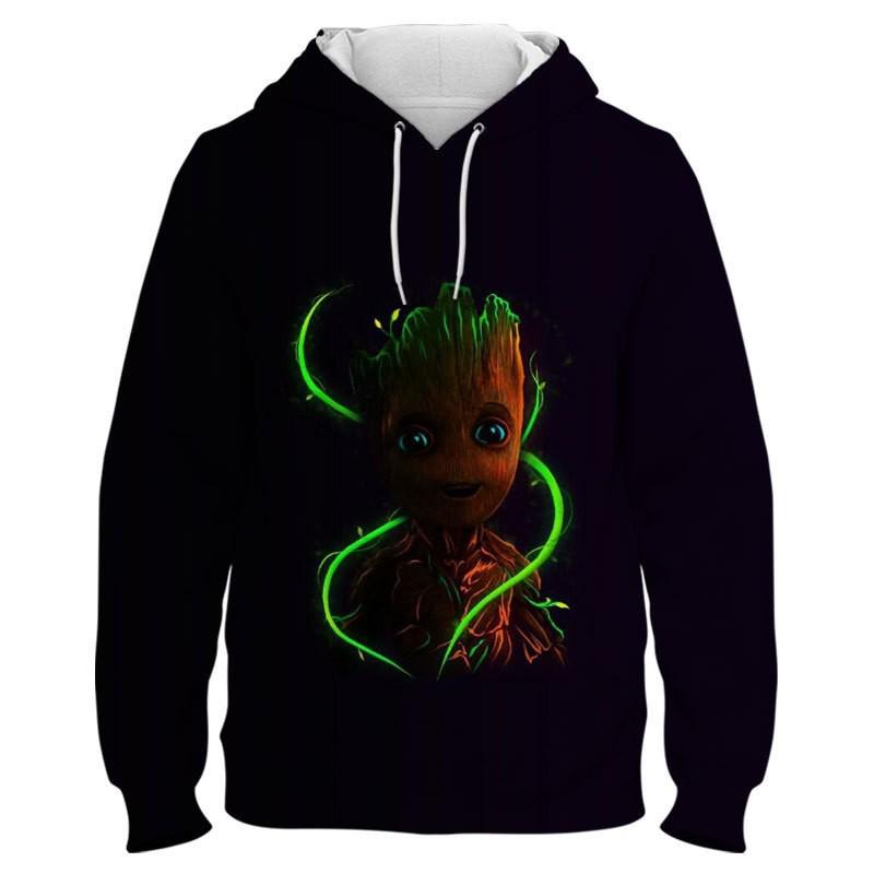 Felpa con Cappuccio Stampata 3D Unisex - Tendenza Vestibilità Larga per Primavera & Autunno 2023