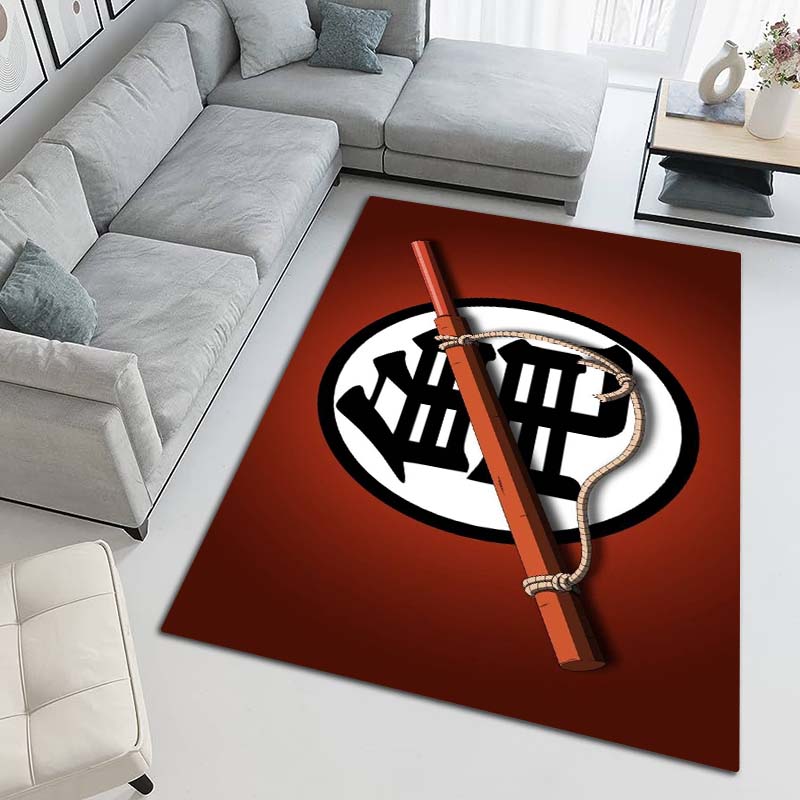 Cartoon dragon image Dragon Ball anime game rug, suitable for game rooms, bedrooms, living rooms, sofas, and other home décor;