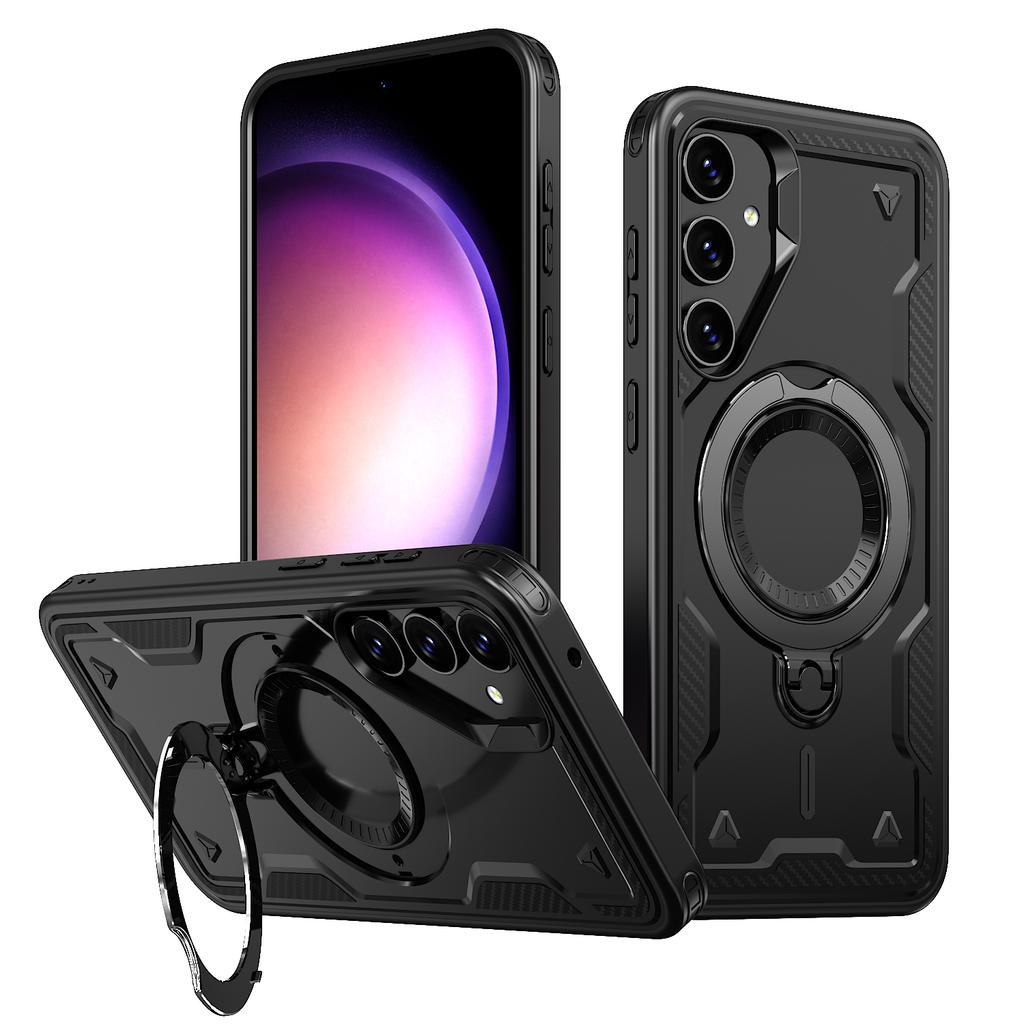 Shockproof Armor Ring Cover Case for Samsung Galaxy S25 FE A17 5G S24 Ultra S22 S23 Plus A16 A15 A55 A35 A56 A36 Xcover 7 Pro