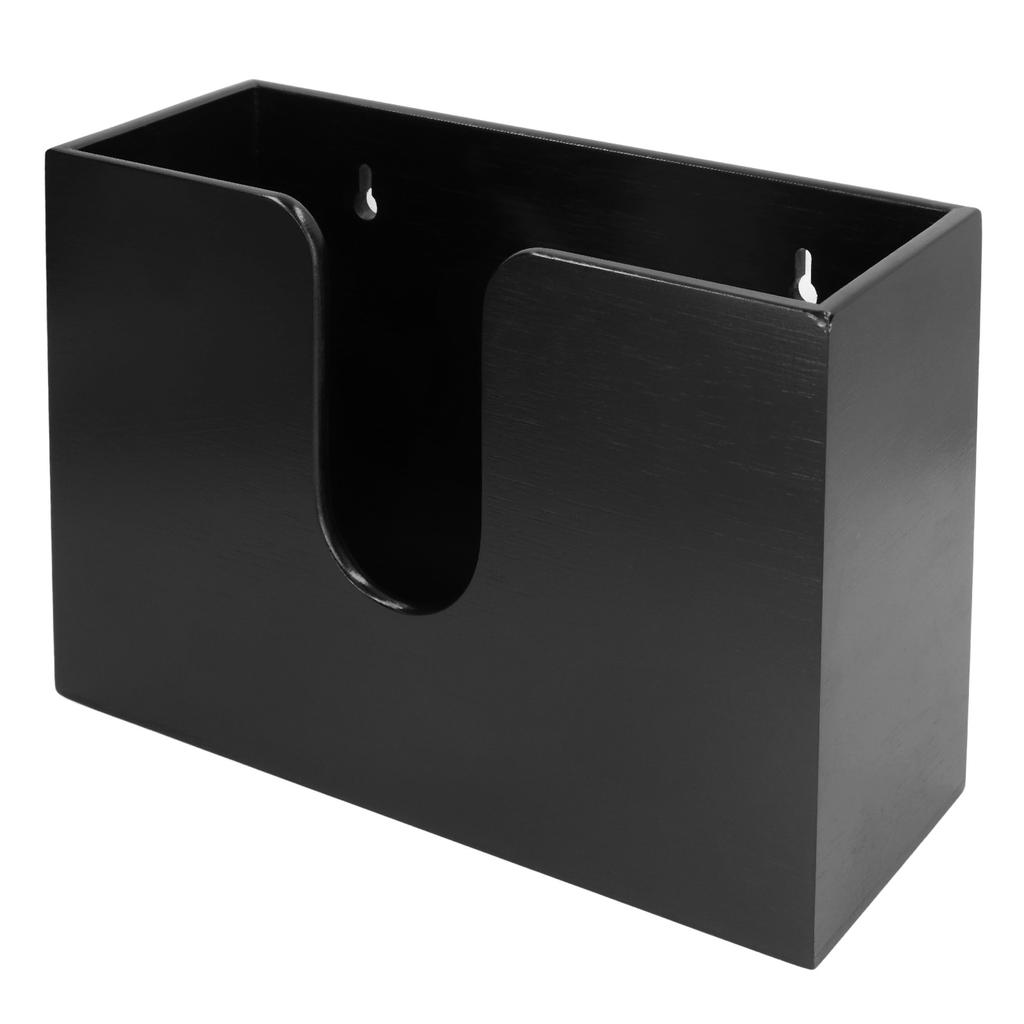 Bamboo Paper Towel Dispenser Countertop Wall Mounted Multifold Napkin Box for Bathroom