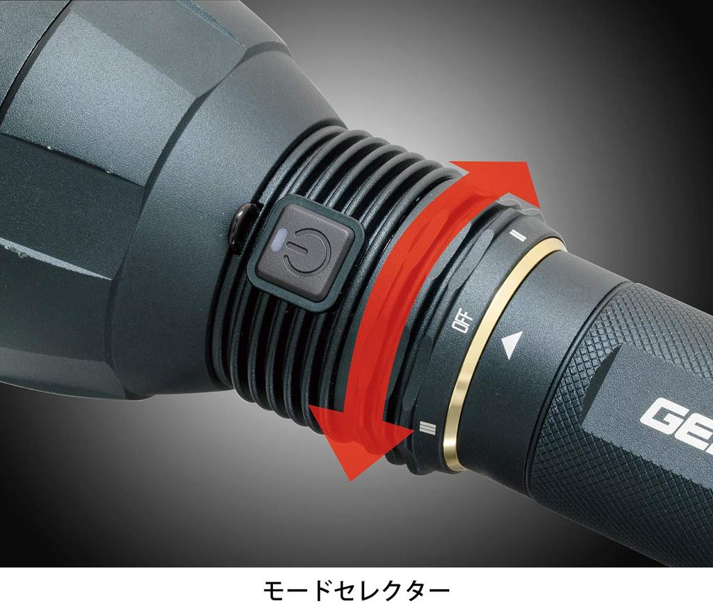 GENTOS Flashlight LED Light Rechargeable Rechargeable Powerful Lumens Ultilex Military Handy Light Flashlight (dedicated Battery) 13,000 UT-618R