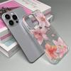 Pink Big Flower Phone Case For IPhone 16 15 Case IPhone 11 13 12 14 Pro Max XR X Xs Max 7 8 Plus Cover Case Funda Coque Bumber