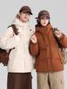 Korean Style 2025 Unisex Hooded Puffer Jacket - New Trendy Winter Mid-Length Fashion for Couples