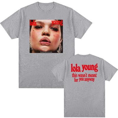 LOLA YOUNG New Hip Hop Rapper T Shirt Street Hip-hopRapper Short Sleeve O-neck Tees Top Summer Cotton Tshirt Sudaderas Soft Tees
