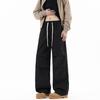 Herren Trendy Lockere Gerade Paratrooper Hose - Vielseitig, Wasserdicht, Kordelzug Jackenhose für Lässigen Outdoor-Gebrauch