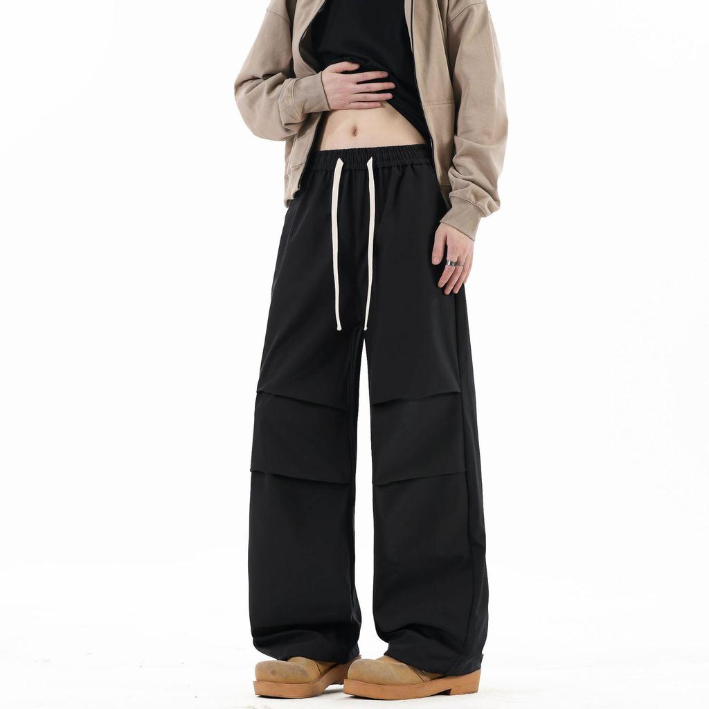 Herren Trendy Lockere Gerade Paratrooper Hose - Vielseitig, Wasserdicht, Kordelzug Jackenhose für Lässigen Outdoor-Gebrauch