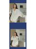 Women's Plus Size V-Neck Long Sleeve Loose Base Layer Top for Autumn/Winter