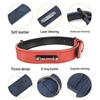 Engravable Microfiber Leather Dog Collar with Adjustable Anti-Lost Tag
