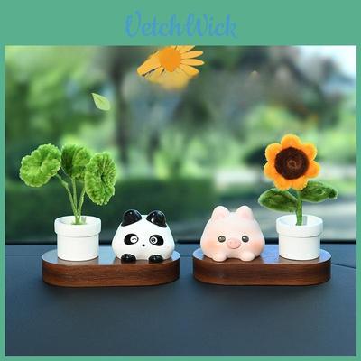 Decoração de Carro com Flor de Resina com Design Criativo para Meninas Casa Escritório Presente