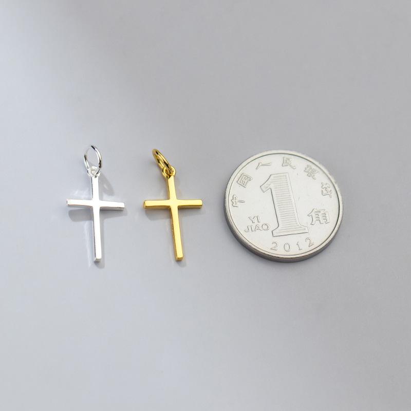 New Fashion Jewelry 925 Sterling Silver Fashion Cross Pendants & Charms for Necklace Jewelry Making