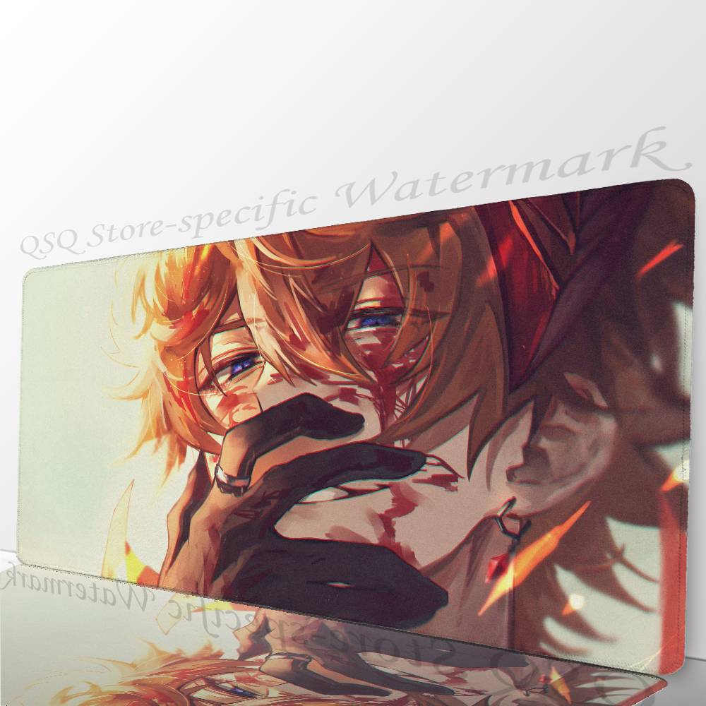 

Tartaglia Anime G-genshin Impact Mousepad Non-slip Suitable For Office Computers Laptops E-sports Game Desk Mats XXL Keyboard LockEdge700x300x2mm