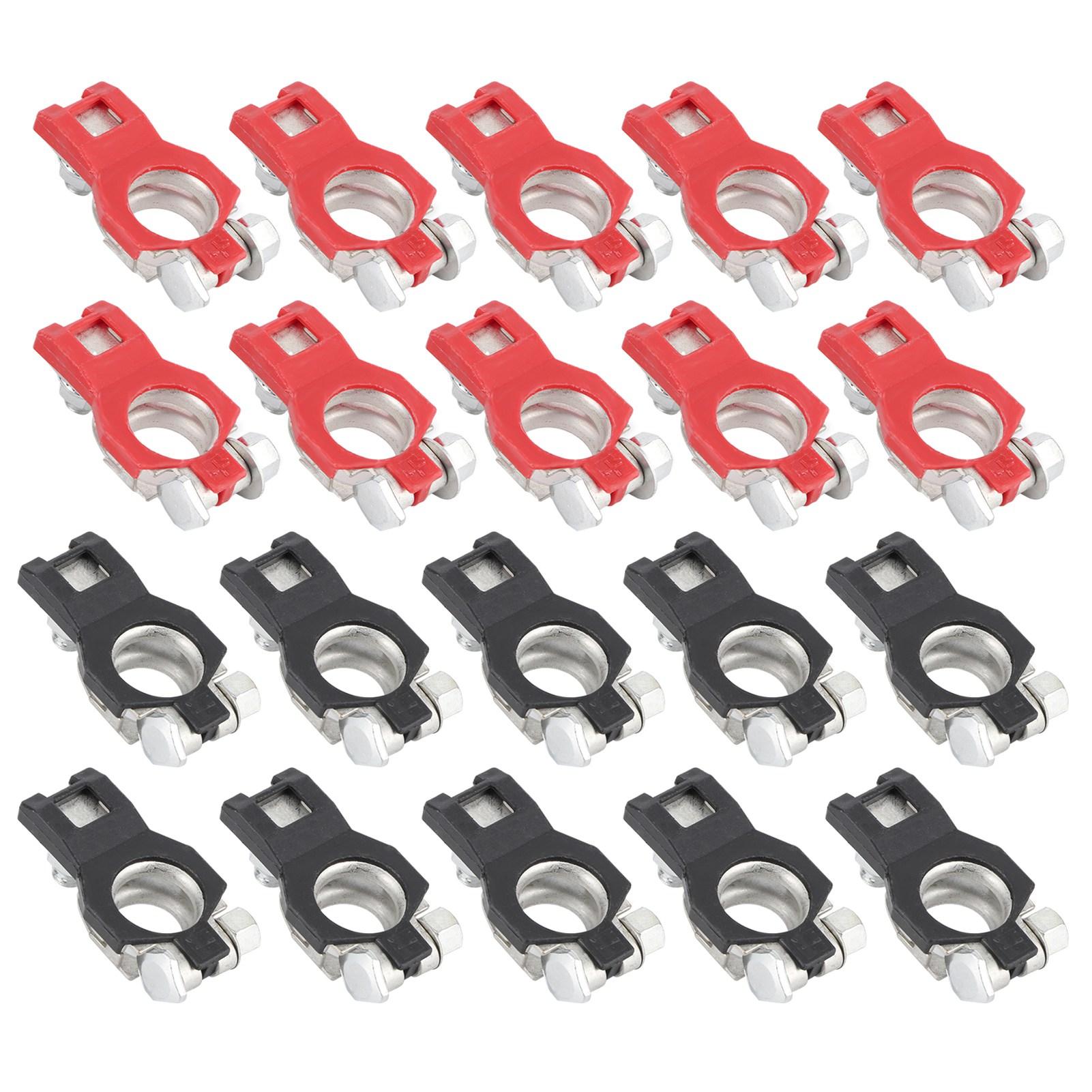 

10Pair Battery Cable Terminal Clamps Connectors Set Positive Negative Fit for Nissan